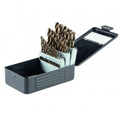 BOSCH GO29 29피스 모듬 세트 금 산화물 드릴 비트(케이스 포함) 목재, 플라스틱, 경량 금속의 범용 용도를 위한 표준 생크 직경