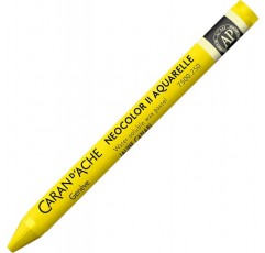 Caran d'Ache NEOCOLOR II 250 CANARIUM YELLOW (7500.250) / 파스텔 10개(1팩) / 수용성 왁스제/ 종이 골판지용 유리목 가죽 패브릭 스톤