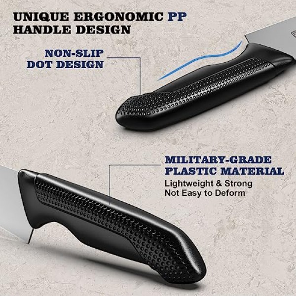 imarku 칼 세트, 블록이 포함된 식기세척기 안전 주방 칼 세트, 16개 스테인레스 스틸 요리사 칼 세트, 주방용 날카로운 칼 세트, 인체 공학적 손잡이가 있는 칼 블록 세