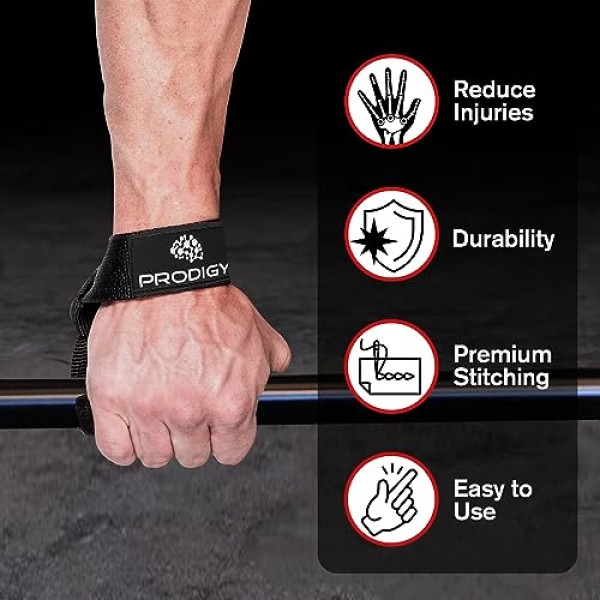 근력 훈련, 보디빌딩, 파워리프팅, 크로스핏, 슈러그, 바벨, 데드리프트, 풀업, 추가 그립 지원을 위한 프리미엄 역도 손목 스트랩 - 23인치 면 패딩