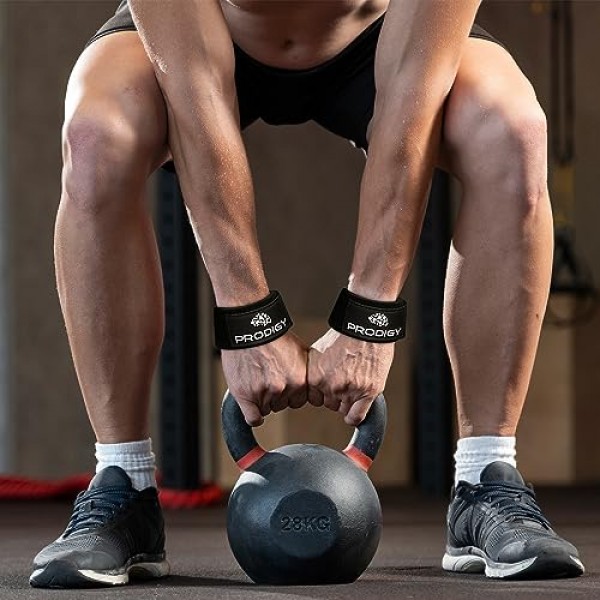 근력 훈련, 보디빌딩, 파워리프팅, 크로스핏, 슈러그, 바벨, 데드리프트, 풀업, 추가 그립 지원을 위한 프리미엄 역도 손목 스트랩 - 23인치 면 패딩