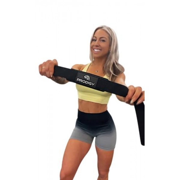 근력 훈련, 보디빌딩, 파워리프팅, 크로스핏, 슈러그, 바벨, 데드리프트, 풀업, 추가 그립 지원을 위한 프리미엄 역도 손목 스트랩 - 23인치 면 패딩