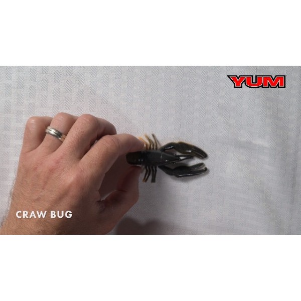 YUM Craw 청크 부드러운 플라스틱 미끼 배스 낚시 미끼