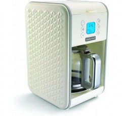 Morphy Richards Vector 푸어 오버 커피 머신 벡터 163004 크림 푸어 오버 커피 머신 12 컵 크림 커피 머신