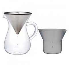 1.1리터 Kinto 카라페 커피 세트(거름망 포함) 종이 필터가 필요 없음