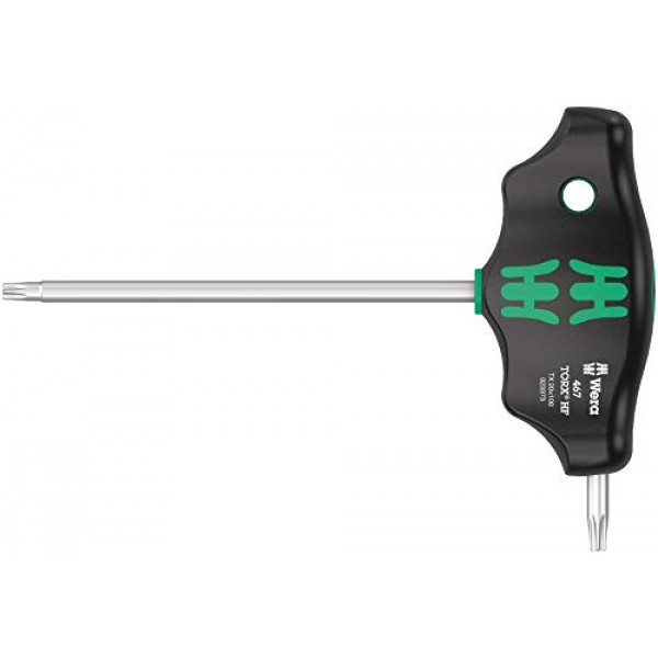 WERA 05023373001 467 고정 기능이 있는 TORX® HF T자형 드라이버, TX 20 x 100mm