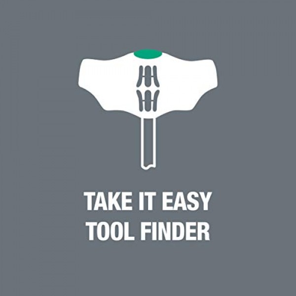 WERA 05023373001 467 고정 기능이 있는 TORX® HF T자형 드라이버, TX 20 x 100mm