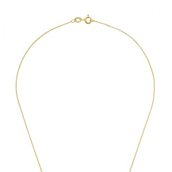 Amor 2014209 합성 지르코니아 펜던트가 있는 여성용 목걸이 42 cm 골드 하트가 주얼리 선물 상자에 들어 있습니다. 골드 375/9ct, 큐빅 지르코니아