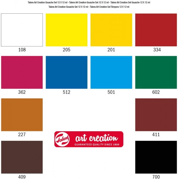 Royal Talens 9021612M Gouachefarben ArtCreation, 12ml, 12er 세트