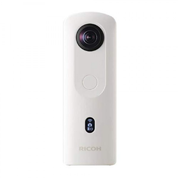 RICOH Theta SC2 360도 4K 구형 VR 카메라(화이트) 유연한 10인치 스파이더 삼각대가 포함된 번들(2개 품목)