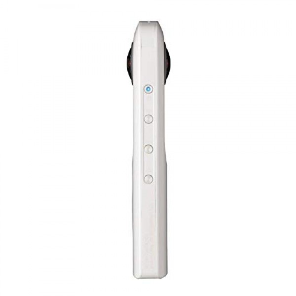 RICOH Theta SC2 360도 4K 구형 VR 카메라(화이트) 유연한 10인치 스파이더 삼각대가 포함된 번들(2개 품목)
