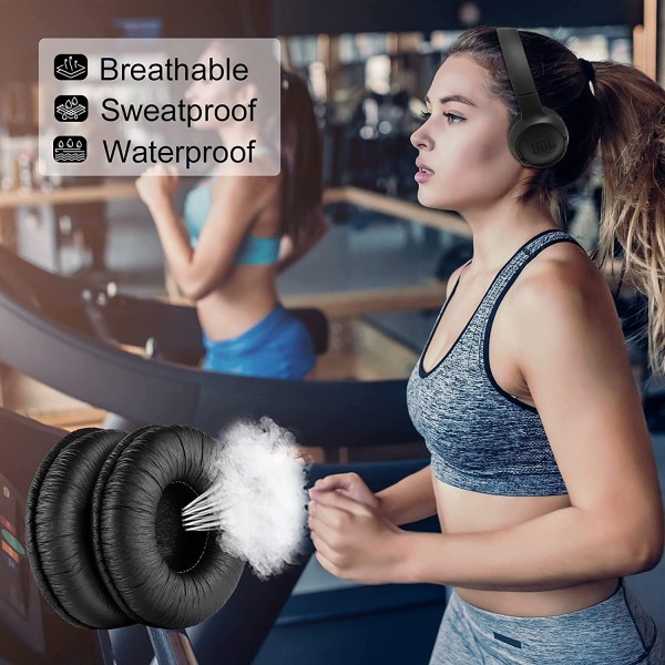 INSOLKIDON 2 Pcs Microsoft Xbox 시리즈 무선 헤드셋 Xbox X|S와 호환되는 교체용 메모리 폼 이어 패드, Xbox One 통기성 교체용 이어 패드 가죽 귀마개