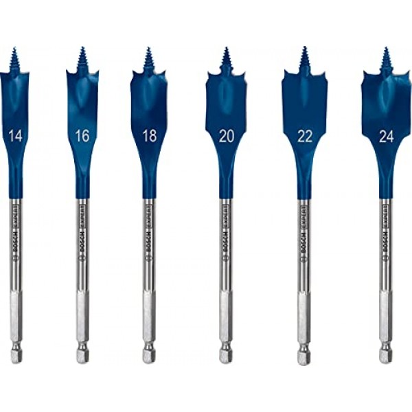 Bosch Professional 6X Expert SelfCut Speed ​​Spade 드릴 비트 세트(Ø 14-24mm, 액세서리 로터리 임팩트 드릴)