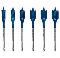 Bosch Professional 6X Expert SelfCut Speed ​​Spade 드릴 비트 세트(Ø 14-24mm, 액세서리 로터리 임팩트 드릴)