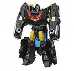 트랜스포머 범블비 사이버버스 어드벤처 액션 어택커 워리어 클래스 스텔스 포스 핫 로드 액션 피규어, 퓨전 플레임 무브, 5.4인치