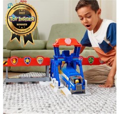 스핀 마스터 Paw Patrol Big Truck Pups Big Garage Truck Stop HQ + 차량 체이스 트럭