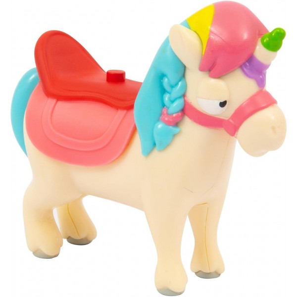 Giochi Preziosi BLY12200 Bluey Figure and Horse, 멀티컬러, 액세서리로 안장과 스툴 포함, 3세 이상 어린이용