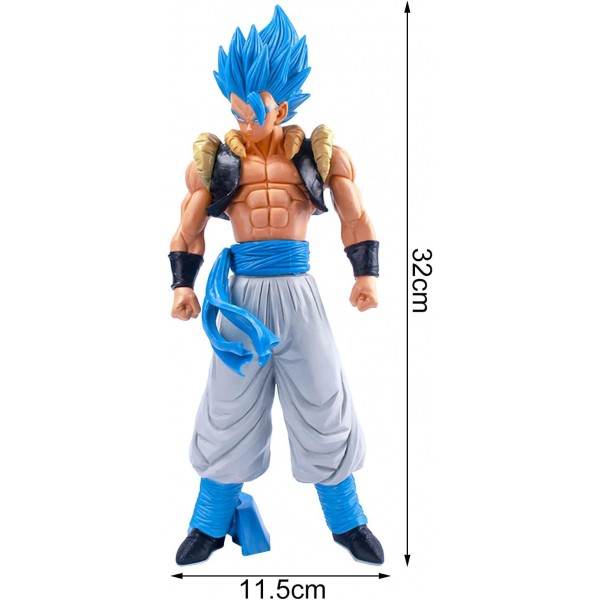 APDDHJ Evolve Anime Figure 30cm 액션 피규어, Super Saiyan Blue Vegeta 피규어 애니메이션 장난감 선물