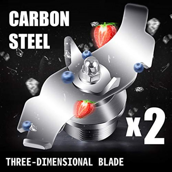 110V 상업용 스무디 블렌더 1.5L/50.7oz 1500W 조리대용 무음 블렌더, 사운드 실드 포함, 저소음 블렌더 자가 청소, 다기능 2-in-1 습식 건식 블레이드 포함, 블랙