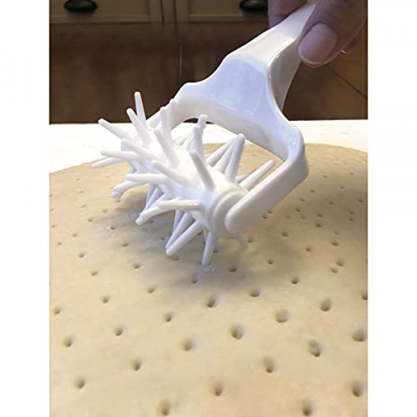 피자 크러스트 또는 페이스트리 반죽용 Norpro Docker, 흰색