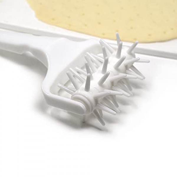 피자 크러스트 또는 페이스트리 반죽용 Norpro Docker, 흰색