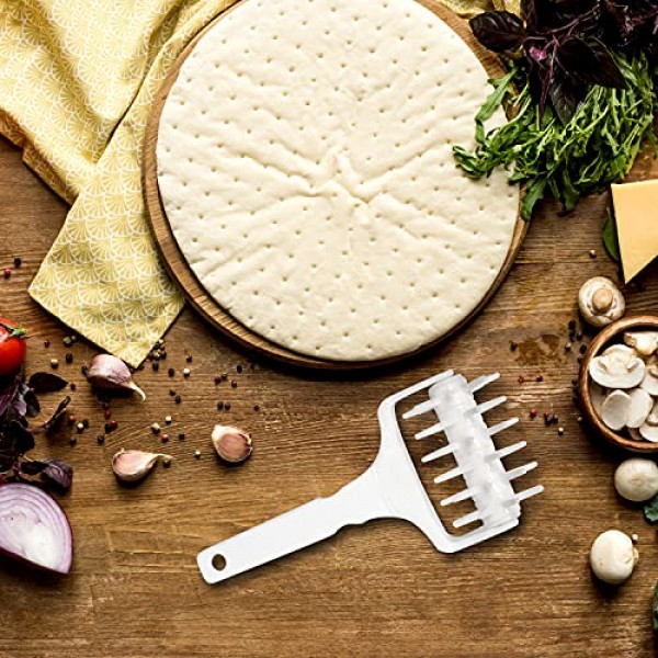 피자 크러스트 또는 페이스트리 반죽용 Norpro Docker, 흰색