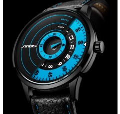 SINOBI 비즈니스 시계 남성 패션 오리지널 디자인 시계 남성 스틸 메쉬 남성용 시계 시계 Relogio Masculino 크리 에이 티브 손목 시계 S9845g-blue