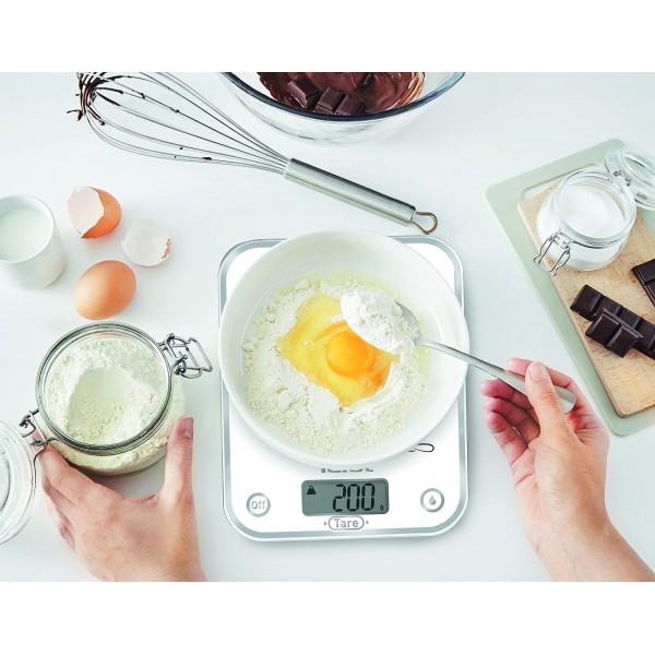 Tefal OPTISS Deco 레몬 저울처럼 짜낸 저울 5kg/1g 기능 Liquid Tare BC5135V0