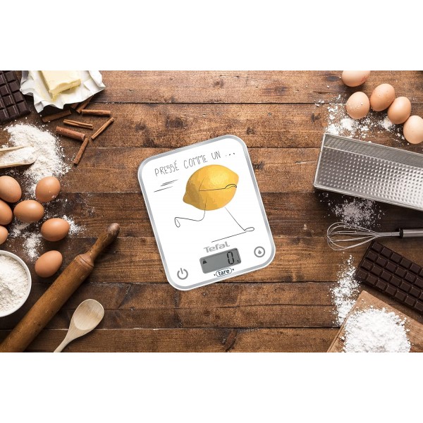 Tefal OPTISS Deco 레몬 저울처럼 짜낸 저울 5kg/1g 기능 Liquid Tare BC5135V0