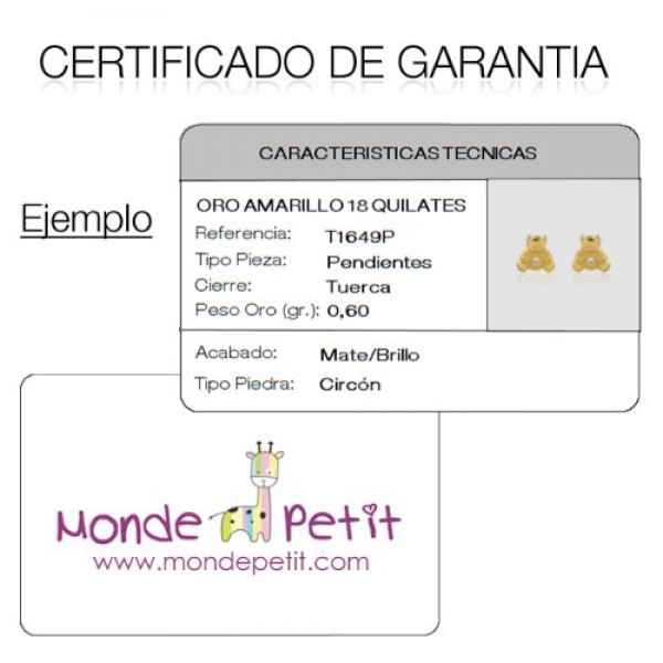 Monde Petit T1749P 여성용 및 아동 귀걸이 18 캐럿(750) 옐로우 골드, 스털링 실버, 진주