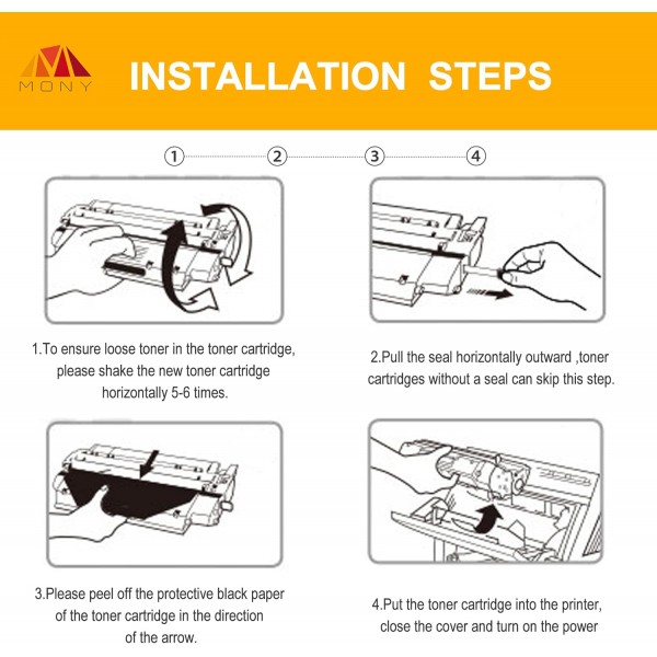 Mony 호환 Brother TN2320 TN-2320 토너 카트리지(3 검정) Brother HL-L2300d HL-2340dw MFC-L2700dw MFC-L2740dw HL-L2360dn HL-L2365dw 프린터에 사용