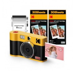 KODAK Mini Shot ERA 4PASS 2-in-1 즉석 카메라 및 포토 프린터(노란색, Mini Shot 2 ERA, 카메라 + 68매)