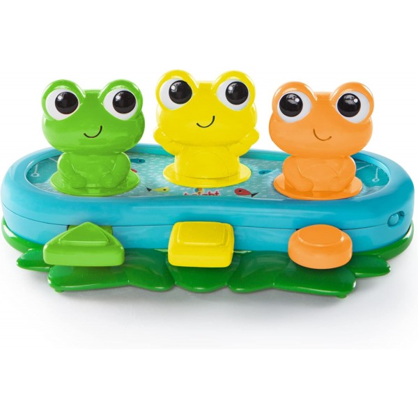 Bright Starts 뮤지컬 토이, Bop and Giggle Frog 1 멀티컬러