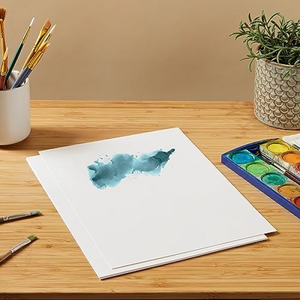 캔슨 미니팩 A4, 6매, 가로 수채화 베이식 370g, 화이트