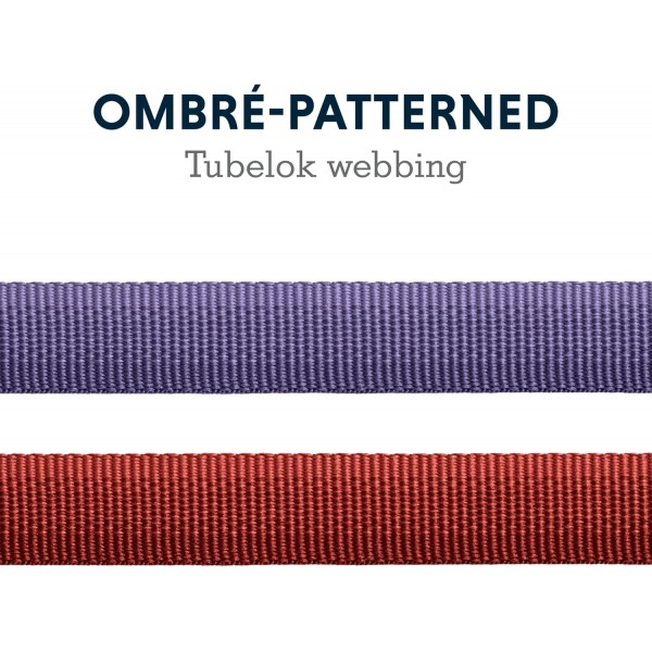 RUFFWEAR 전면 가죽끈 경량 1.5m 튼튼한 가죽끈, 패딩 처리된 손잡이 및 안전한 회전 크룩스 클립 컴팩트 플랫 Tubelok 웨빙 레드 클레이(모든 품종에 적합한 프리 사이즈)