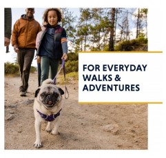 RUFFWEAR 전면 가죽끈 경량 1.5m 튼튼한 가죽끈, 패딩 처리된 손잡이 및 안전한 회전 크룩스 클립 컴팩트 플랫 Tubelok 웨빙 레드 클레이(모든 품종에 적합한 프리 사이즈)