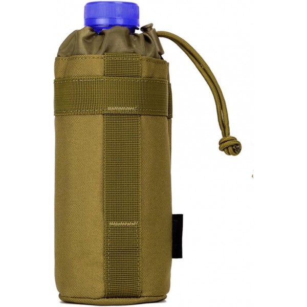 CREATOR 조정 가능한 전술 물병 주머니 접이식 MOLLE 물병 홀더 배낭/허리 팩/벨트 용 부착 스트랩 블랙