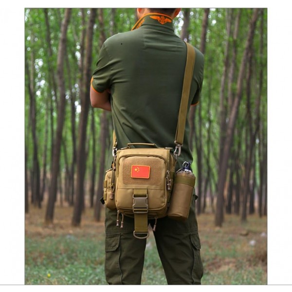 CREATOR 조정 가능한 전술 물병 주머니 접이식 MOLLE 물병 홀더 배낭/허리 팩/벨트 용 부착 스트랩 블랙