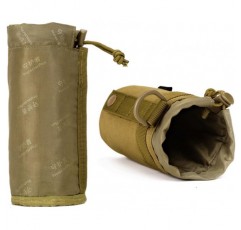 CREATOR 조정 가능한 전술 물병 주머니 접이식 MOLLE 물병 홀더 배낭/허리 팩/벨트 용 부착 스트랩 블랙