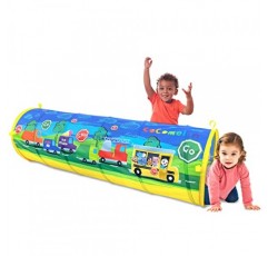 유아를 위한 CoComelon 터널 – 아이들이 크롤링할 수 있는 팝업 플레이 터널 텐트 | 접을 수 있는 휴대용 장난감 – Sunny Days Entertainment