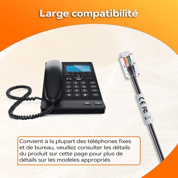 소음 제거 마이크가있는 Voistek 전화 헤드셋 RJ9 전화 헤드셋 호환 IP-CIS 7902 7905 7905G 7906G 7910 사무실 유선 헤드폰 내구성 311-RJ4