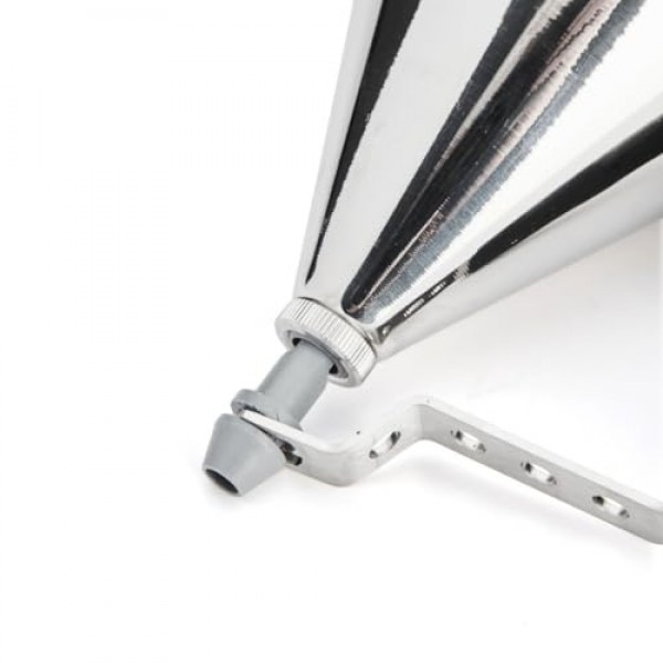 de Buyer KWIK 미니 피스톤 깔때기 - 0.8qt - 배터, 시럽 및 소스 분배용 스테인레스 스틸 주방 깔때기 - 누출 방지 디자인 - 식기 세척기 사용 가능 - 프랑스산