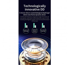 KINBOOFI KBEAR Lark 인이어 모니터 1BA 1DD 하이브리드 밸런스 전기자 HiFi 헤드셋 금속 및 PC 케이스가 있는 유선 헤드폰 0.78mm 2핀 분리형 케이블(마이크 포함 회색) 마이크 회