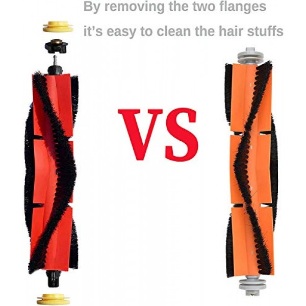 교체 부품 Xiaomi Roborock Mijia Xiaowa S5 S5 MAX S6 S60 S65 S50 S55 E25 E35 필터 걸레 흰색 실리콘 젤 스위핑 브러시 액세서리 보충 키트