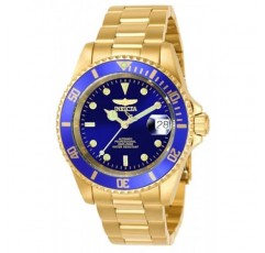 인빅타 남성용 8930OB 프로 다이버 아날로그 디스플레이 일본 오토매틱 골드 시계