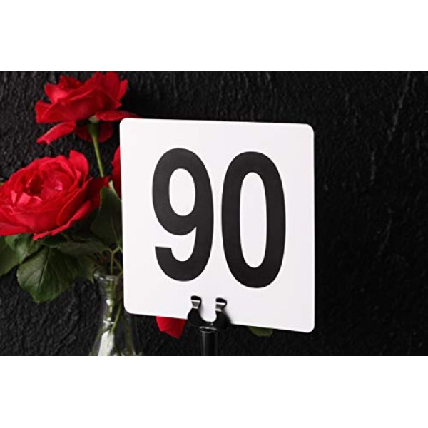 New Star Foodservice 23053 1-100 양면 테이블 번호, 4