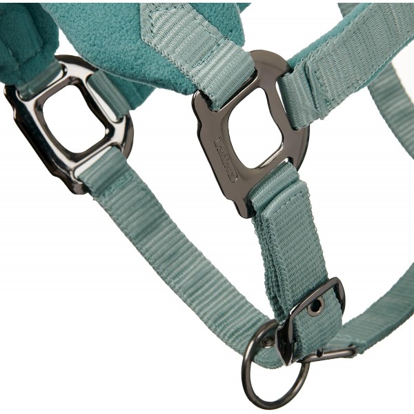LeMieux Vogue Fleece Headcollar 및 Leadrope Halfter Cob graugrün