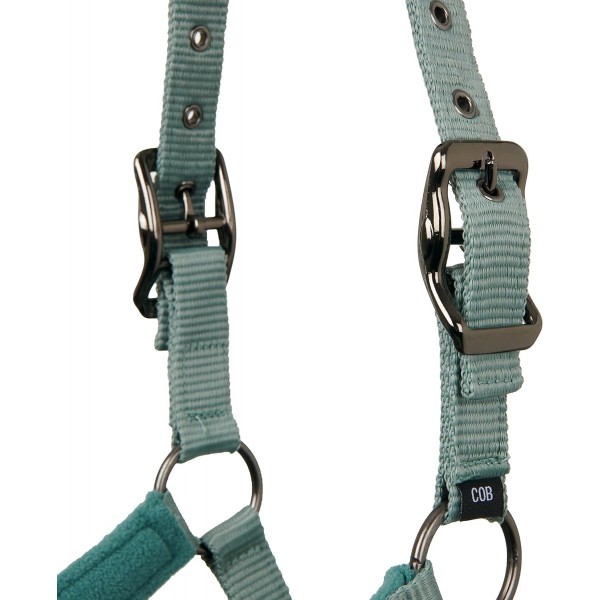 LeMieux Vogue Fleece Headcollar 및 Leadrope Halfter Cob graugrün