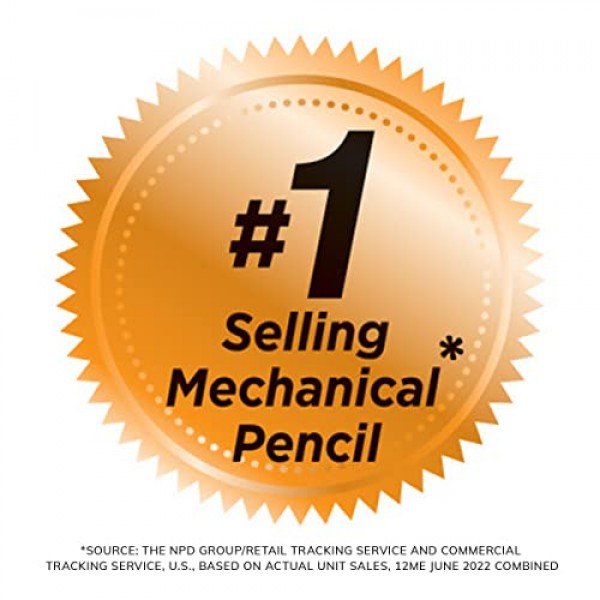 BIC Xtra-Smooth 샤프펜슬(MPCE40-BLK), 브라이트 에디션 미디엄 포인트(0.7mm), 40개 팩, 학교 또는 사무용품용 대용량 샤프펜슬