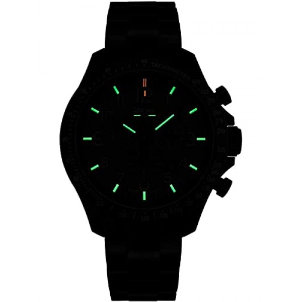 Traser 남성용 아날로그 쿼츠 시계, 스테인리스 스틸 스트랩 109466, 블랙, 팔찌